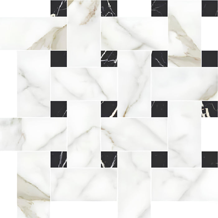 Majestic Basketweave Mosaics