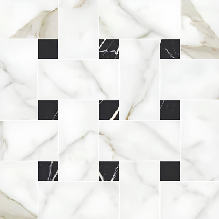 Majestic Basketweave Mosaics