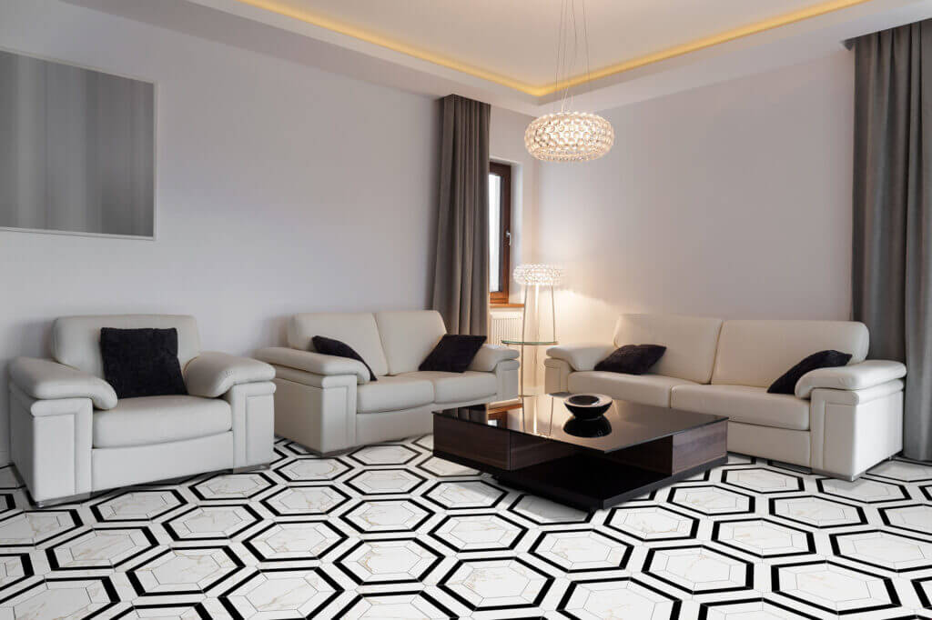 More About Carrara Hexagon