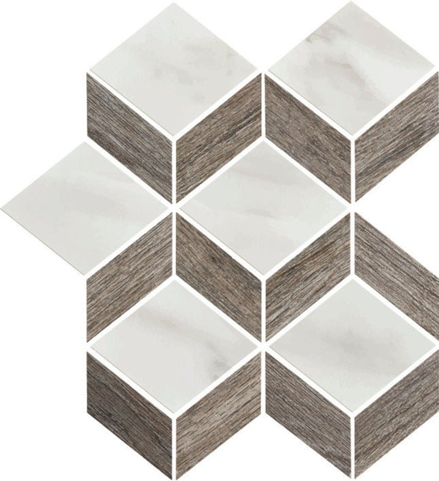 Carrara Select Tiziano Diamond Mosaic