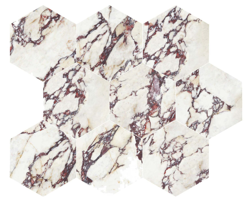 Calacatta Viola Hexagon Mosaic