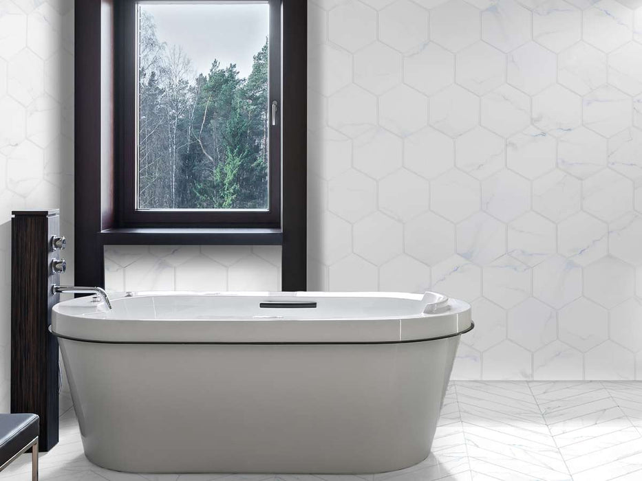 Carrara Hexagon
