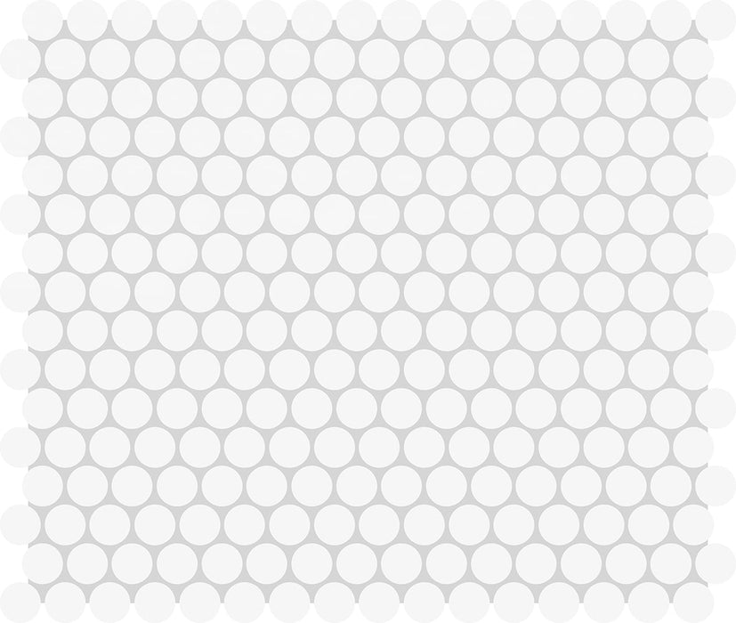 Unglazed Mosaics Penny Round Mosaic