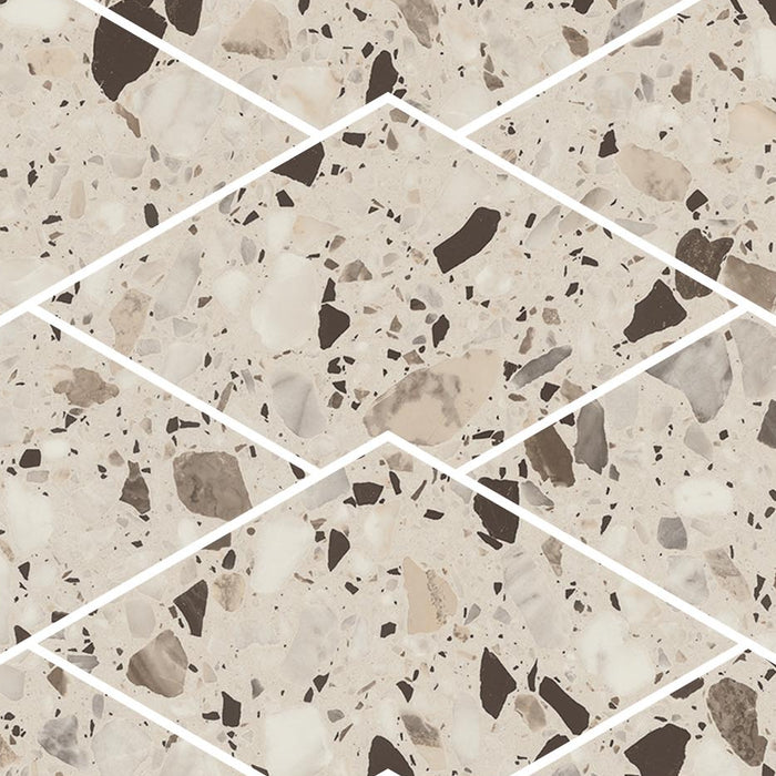 Terrazzo Allure Stacked Diamond Mosaic