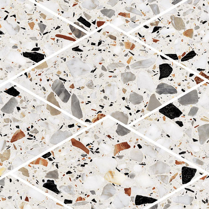 Terrazzo Allure Stacked Diamond Mosaic