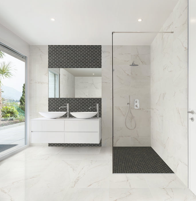 Modern Formation Mixed Chevron Mosaic