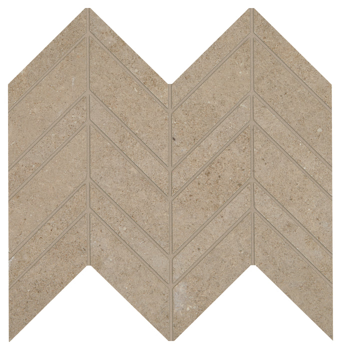 Modern Formation Mixed Chevron Mosaic