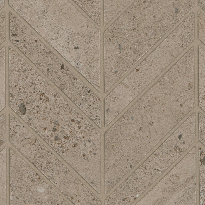 Modern Formation Mixed Chevron Mosaic