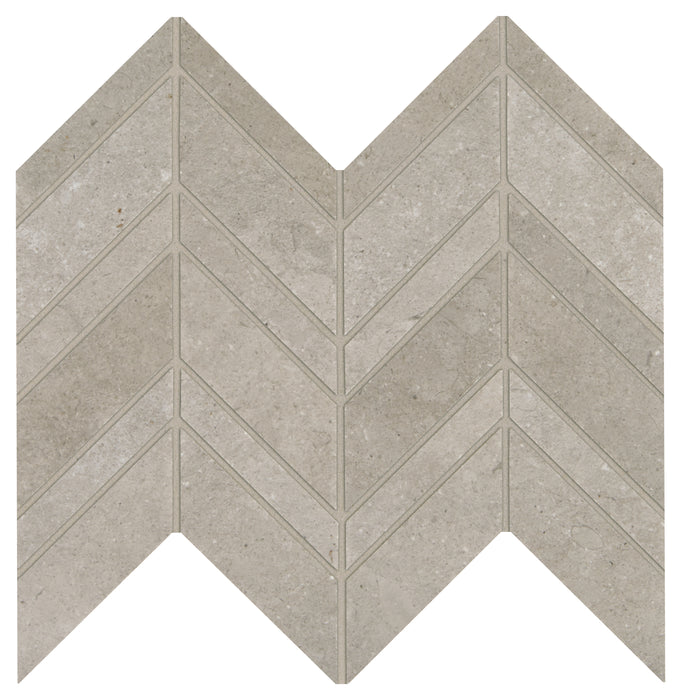 Modern Formation Mixed Chevron Mosaic
