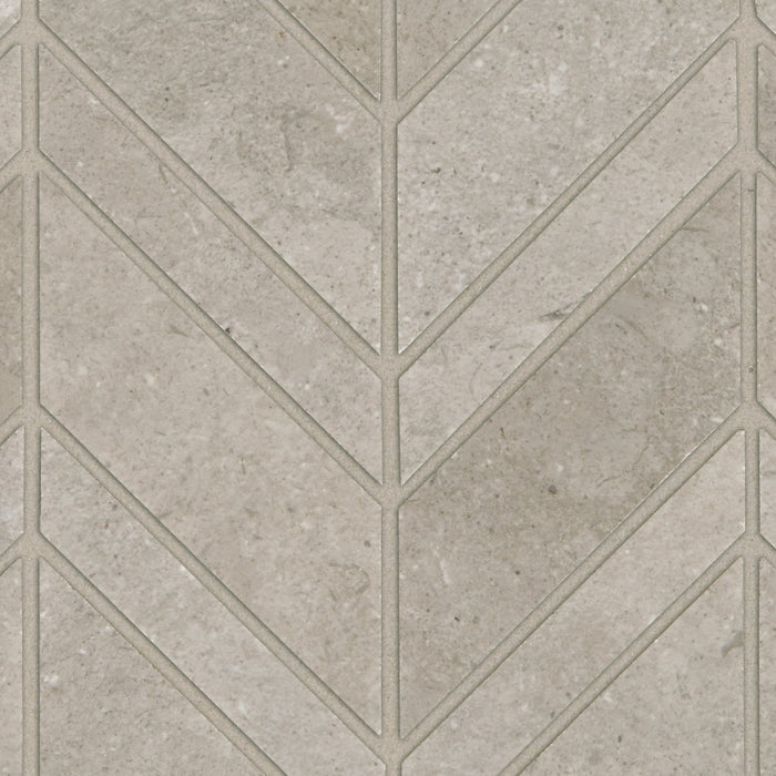 Modern Formation Mixed Chevron Mosaic