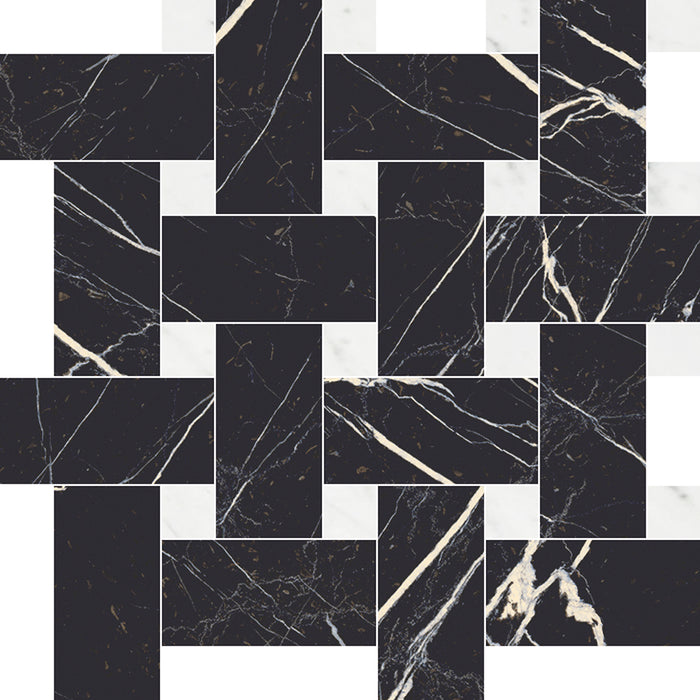 Majestic Basketweave Mosaics