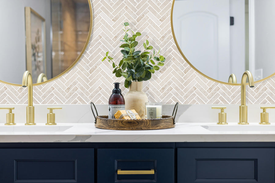 Marble Herringbones
