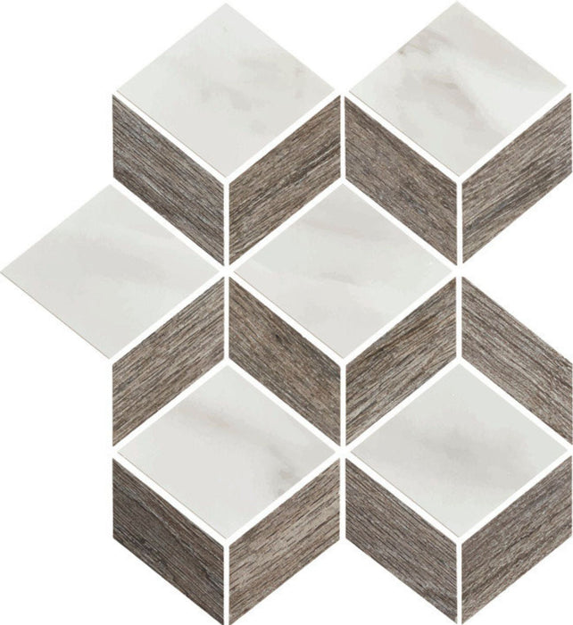 Carrara Select Tiziano Diamond Mosaic