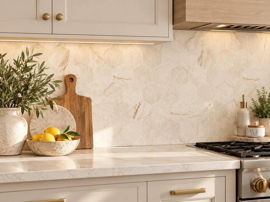 Canela Roma Hex Mosaic