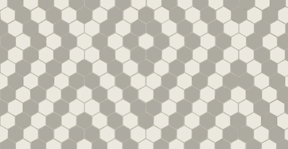 Unglazed Mosaics: Penny & Hexagon