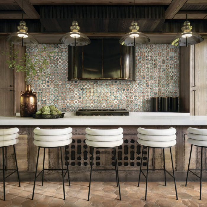 Cotto Revival Stacked Mosaic