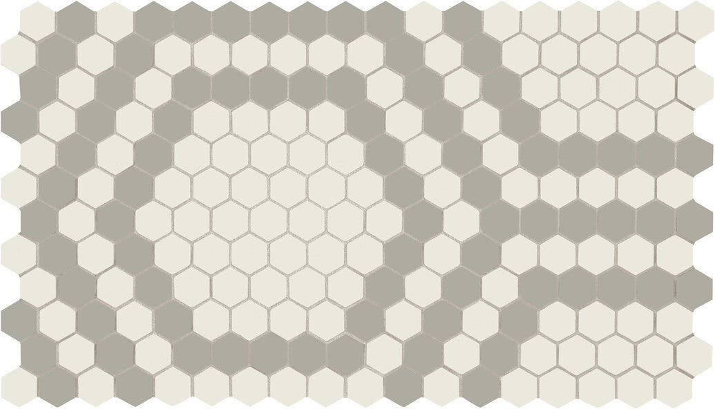 Unglazed Mosaics: Penny & Hexagon