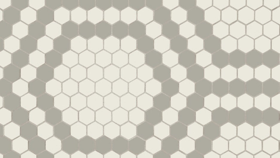 Unglazed Mosaics: Penny & Hexagon