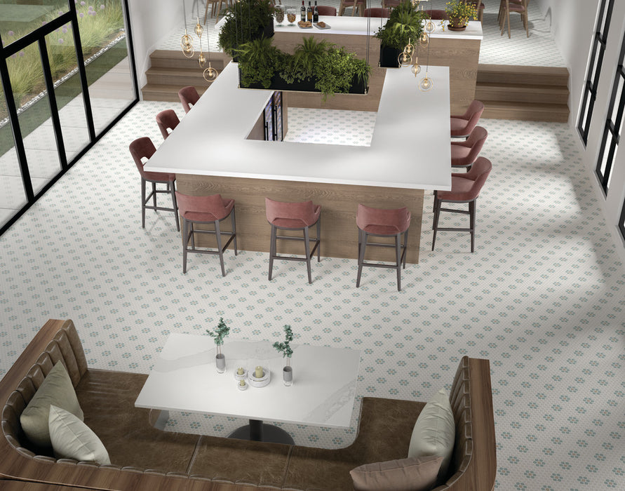 Unglazed Mosaics: Penny & Hexagon