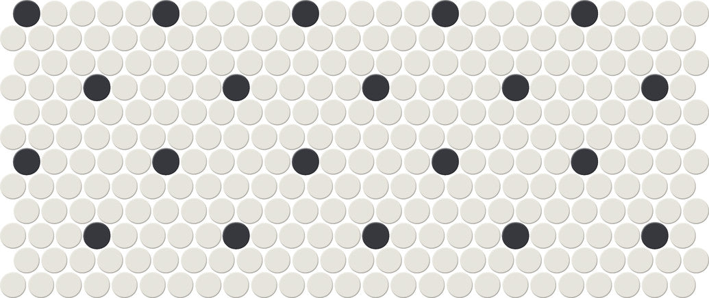 Unglazed Mosaics: Penny & Hexagon