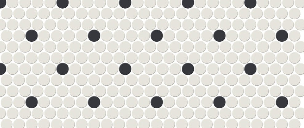 Unglazed Mosaics: Penny & Hexagon