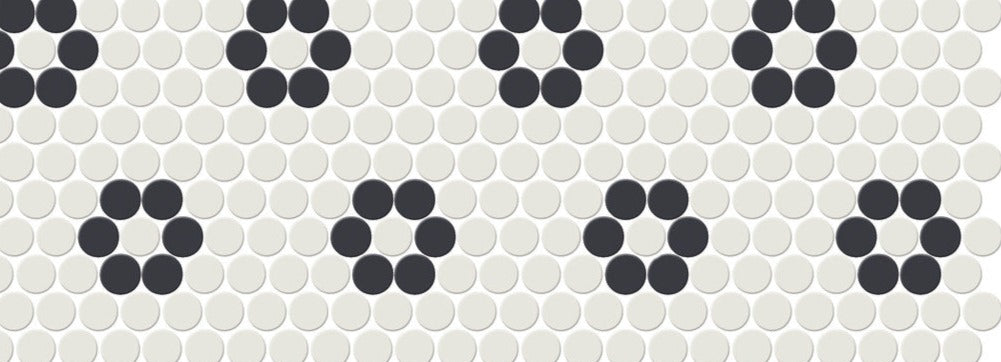 Unglazed Mosaics: Penny & Hexagon