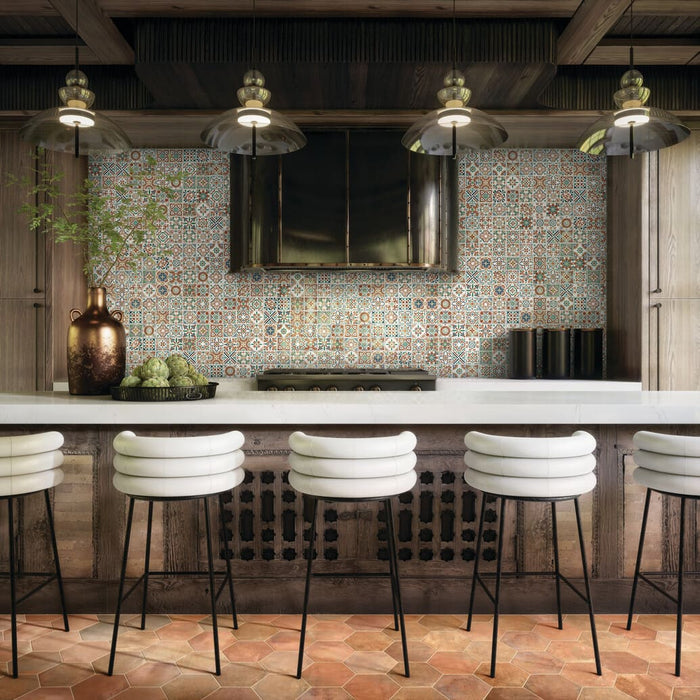 Cotto Revival Stacked Mosaic