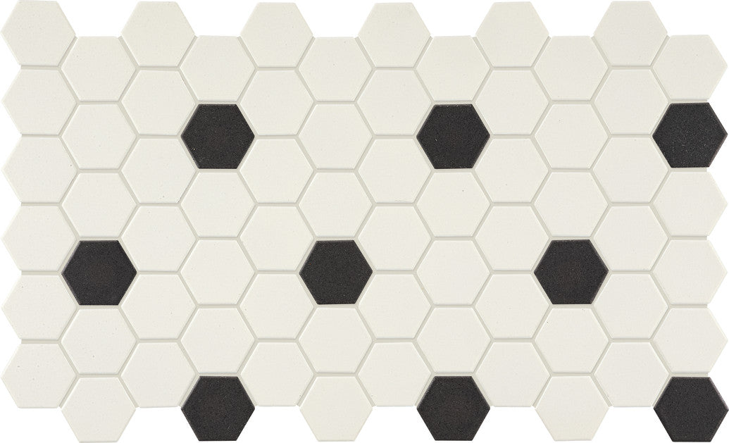 Unglazed Mosaics: Penny & Hexagon