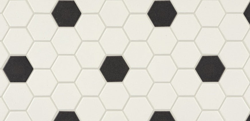 Unglazed Mosaics: Penny & Hexagon