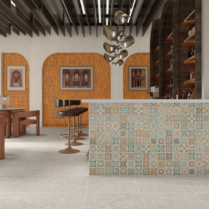 Cotto Revival Stacked Mosaic