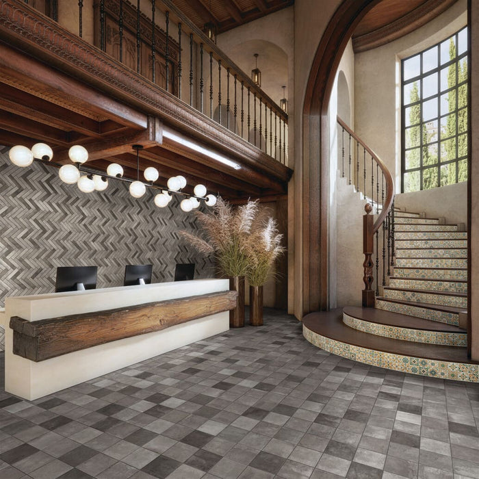 Cotto Revival Stacked Mosaic