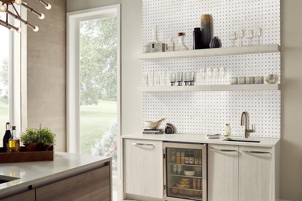 Bianco Dolomite Mosaics