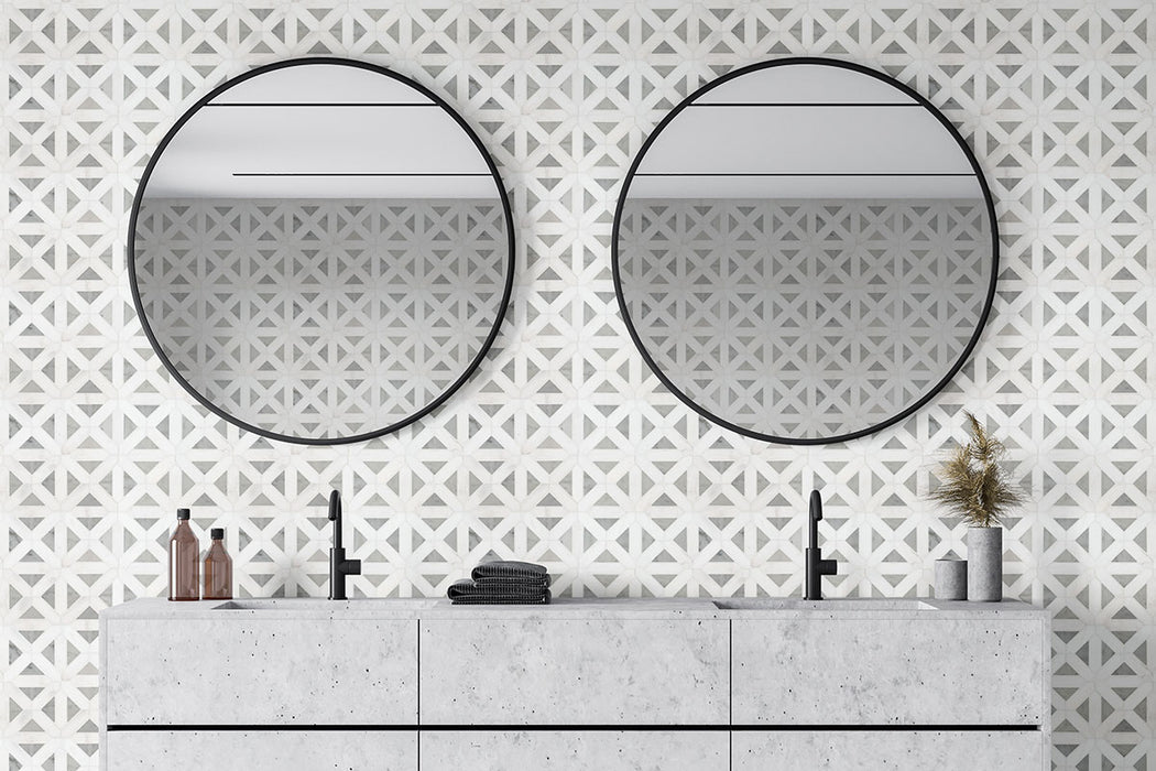Bianco Dolomite Mosaics