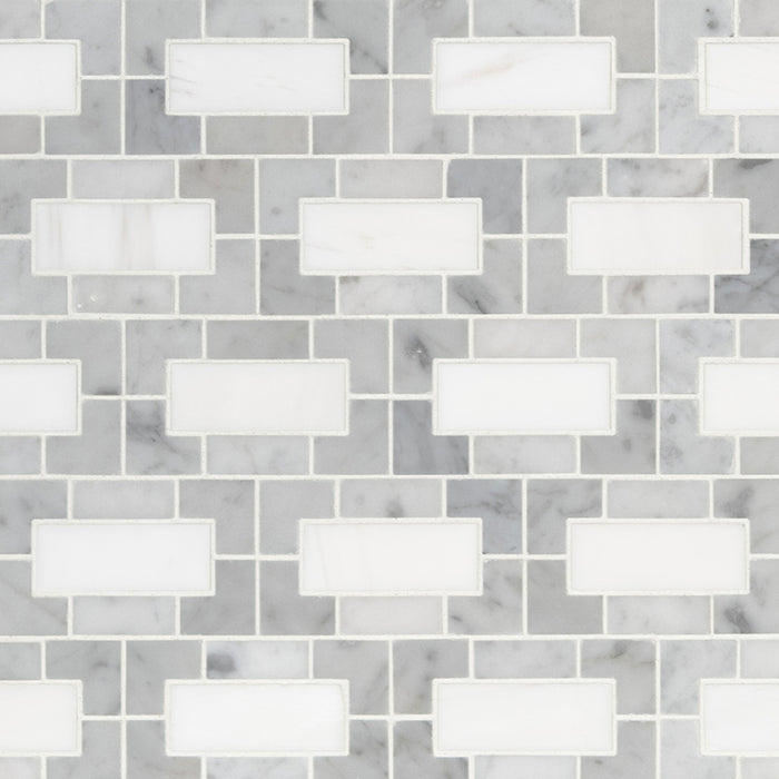 Bianco Dolomite Mosaics
