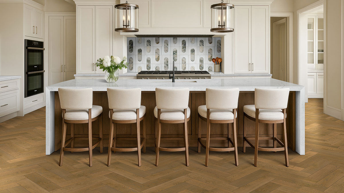 Bianco Dolomite Mosaics