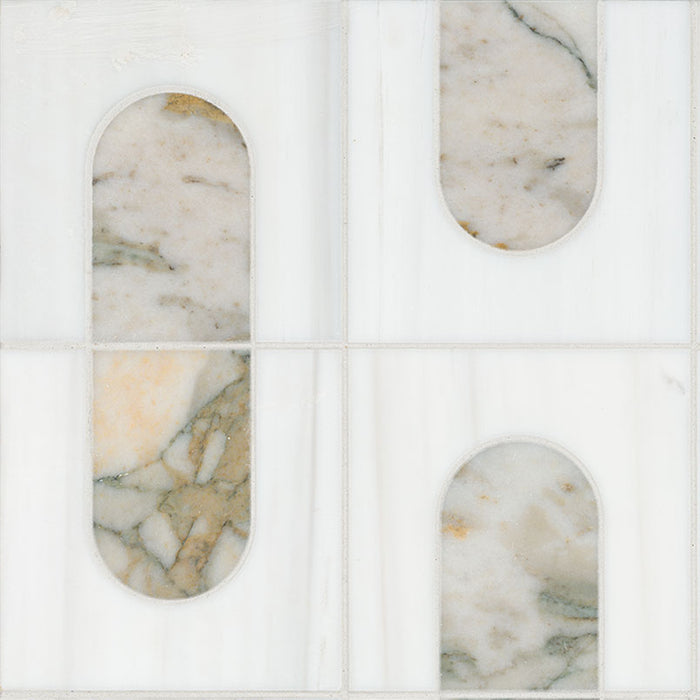 Bianco Dolomite Mosaics