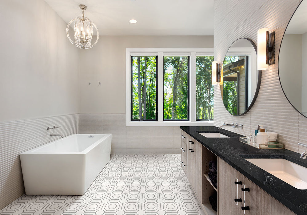 Bianco Dolomite Mosaics