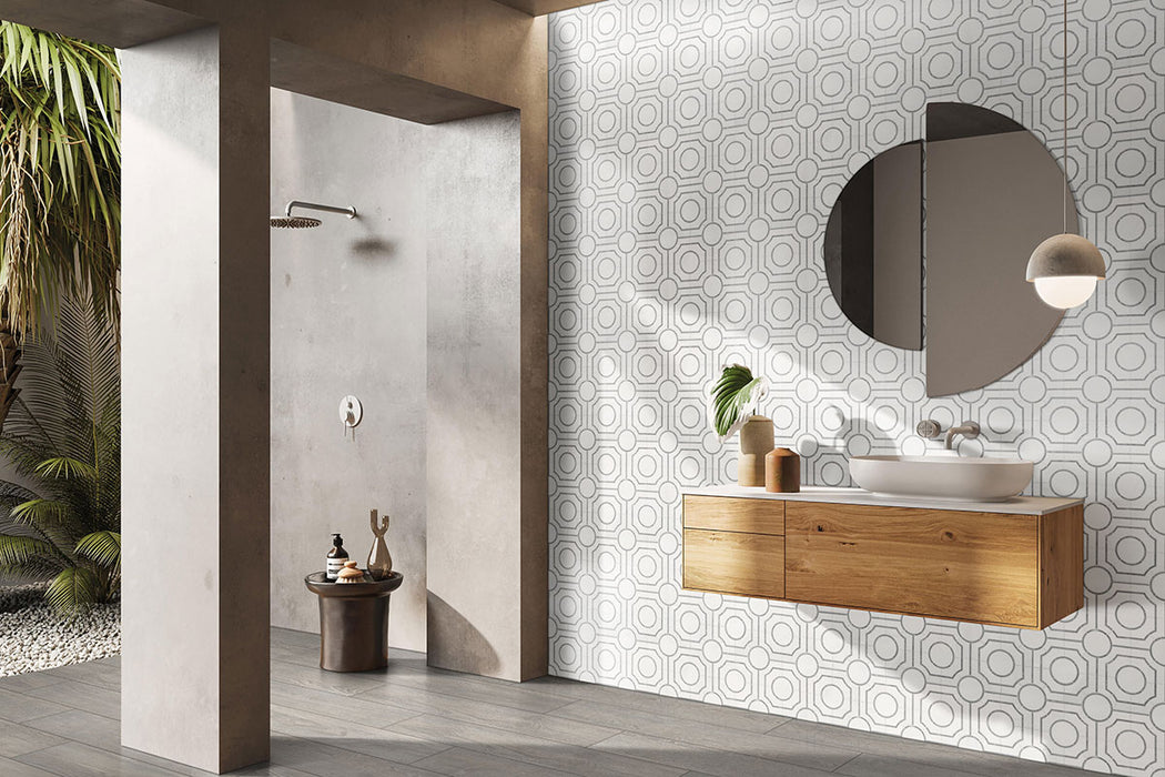 Bianco Dolomite Mosaics