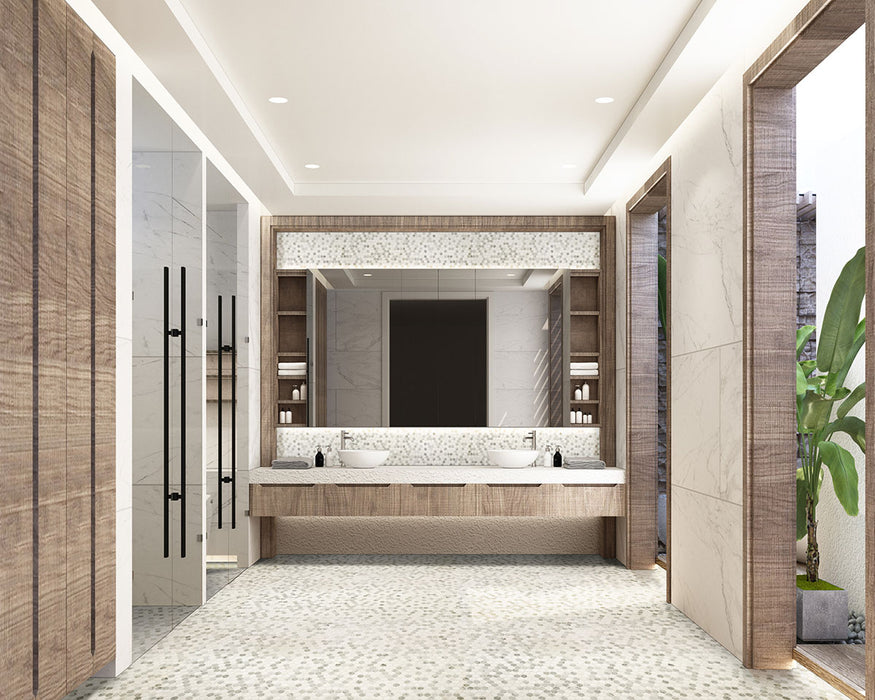 Bianco Dolomite Mosaics