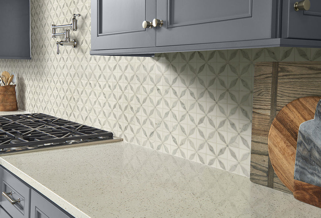 Bianco Dolomite Mosaics