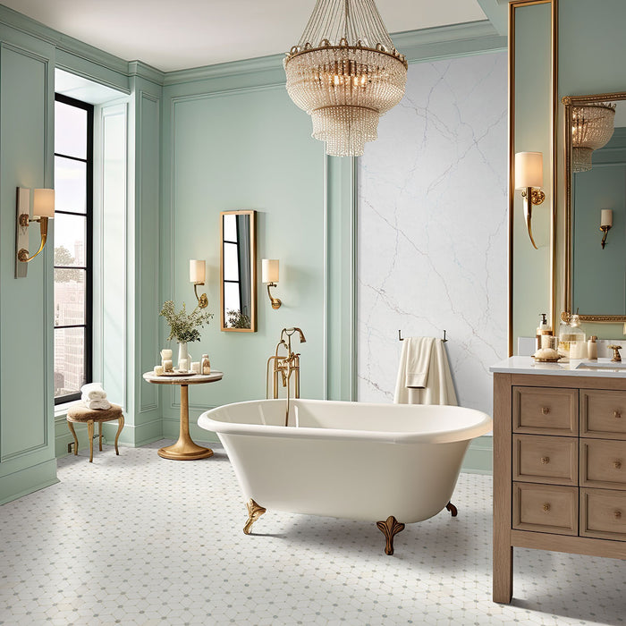 Bianco Dolomite Mosaics