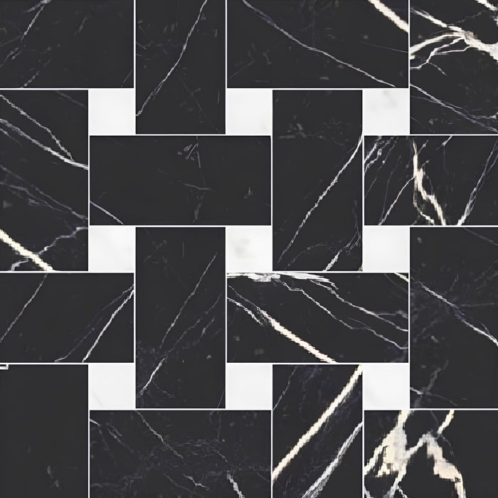 Majestic Basketweave Mosaics