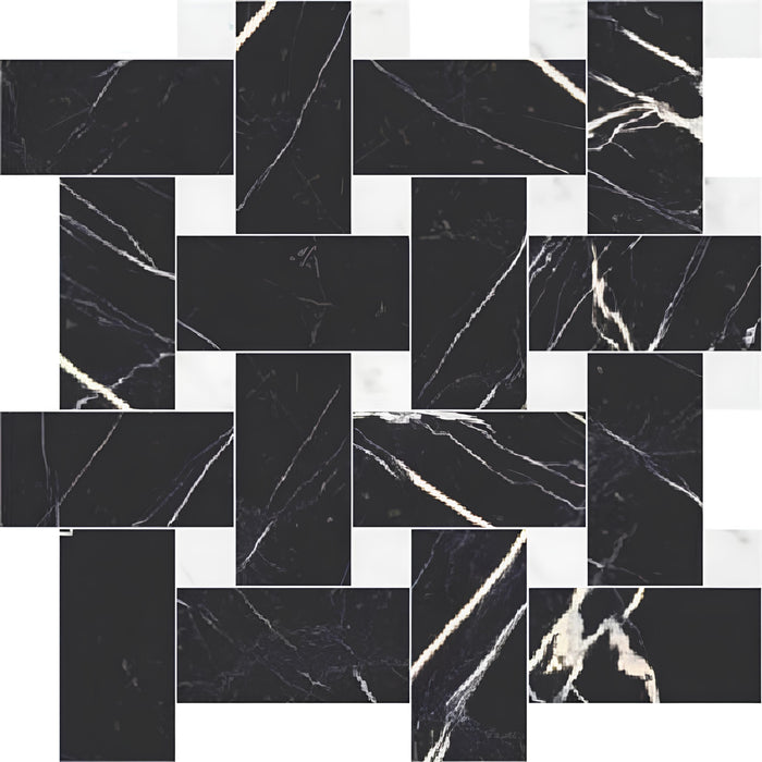 Majestic Basketweave Mosaics