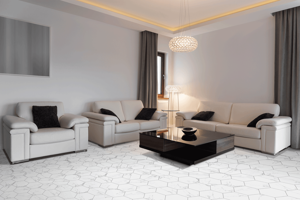 Carrara Hexagon