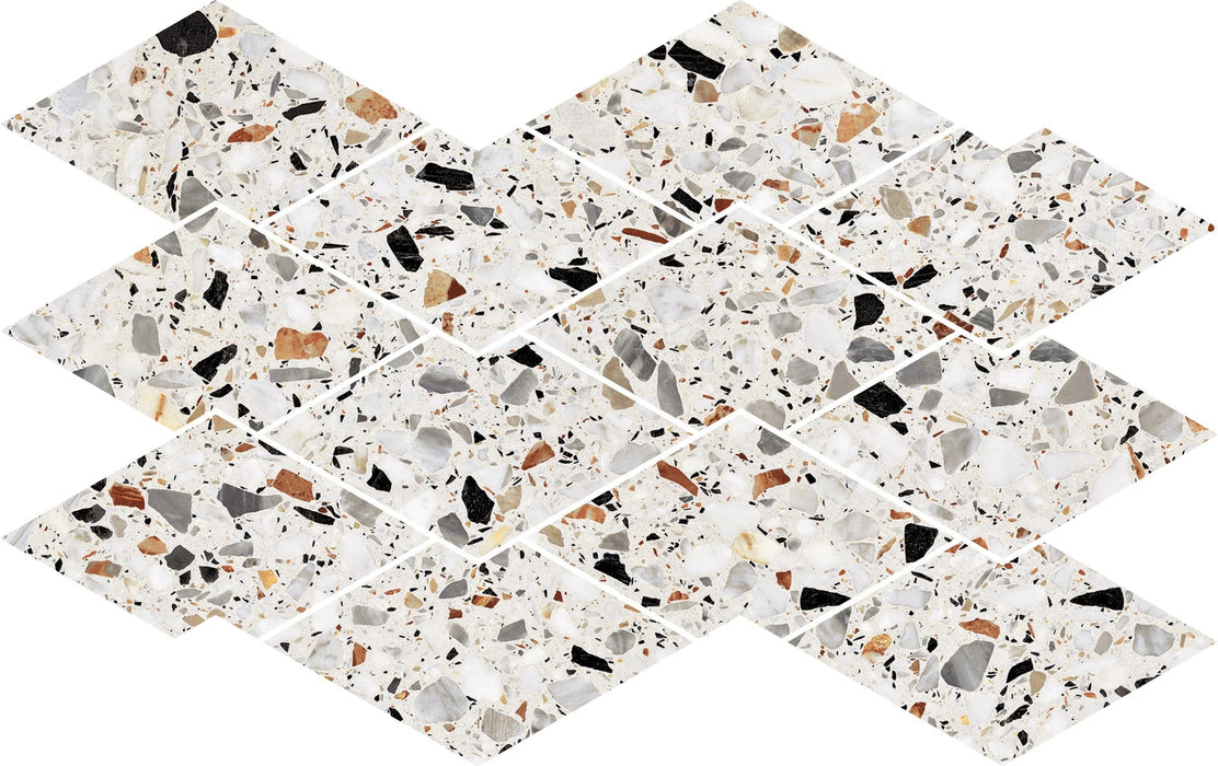Terrazzo Allure Stacked Diamond Mosaic