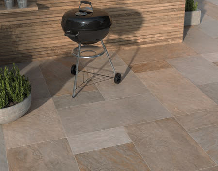 Bluestone Pavers Cobblestone Mix