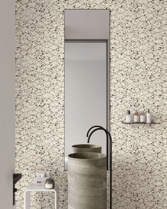 Terrazzo Allure Stacked Diamond Mosaic