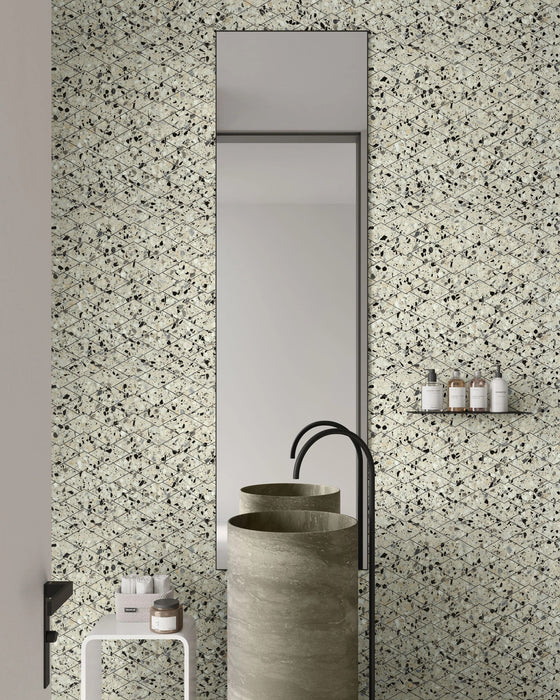 Terrazzo Allure Stacked Diamond Mosaic