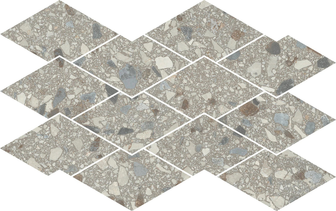 Terrazzo Allure Stacked Diamond Mosaic
