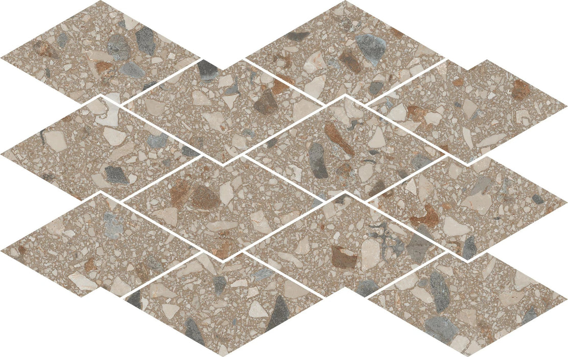 Terrazzo Allure Stacked Diamond Mosaic